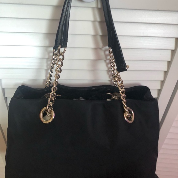Kate Spade New York Gold Coast Maryane -Black Microfiber - Patent Handles/Trim - Picture 2 of 13